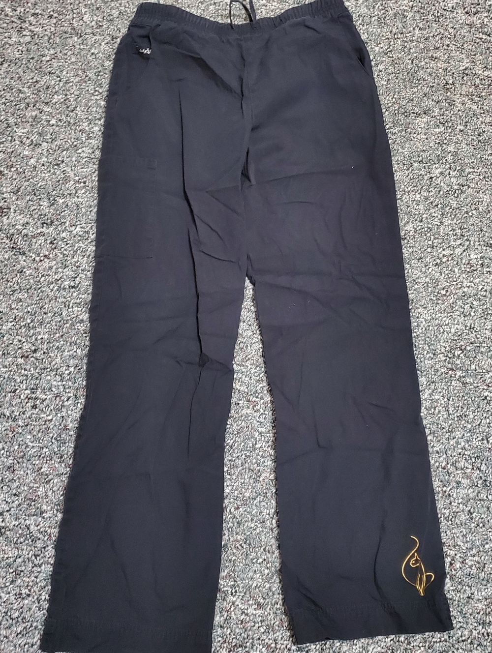 Small Black Baby Phat Scrub Pants